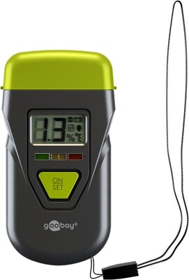 Digitálny vpichovací vlhkomer na drevo a stavebné materiály, LCD