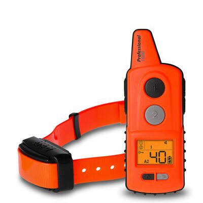 Elektronický výcvikový obojok D-control professional 1000, pre stredné a väčšie plemená, oranžový