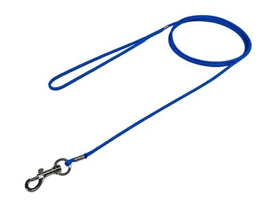 Vodítko výstavné (predvádzacie) s uškom, 3mm/1.3m, lanko, pre malé psy, biele