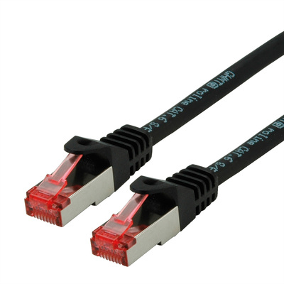 S/FTP (PiMF) Patchkábel LSOH 1.5m cat.6, čierny, Cu, Component Level