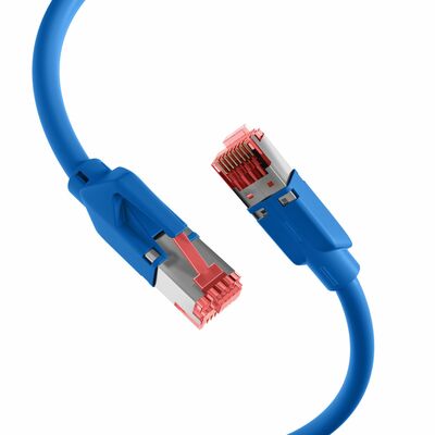 S/FTP (PiMF) Patchkábel LSOH 1.5m cat.6a, modrý, Cu UC900 s TM21