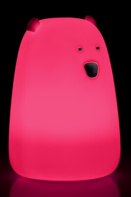 Nočná LED lampa "Ľadový medveď", rôzne režimy svietenia, RGB farby, nabíjacia (USB C)