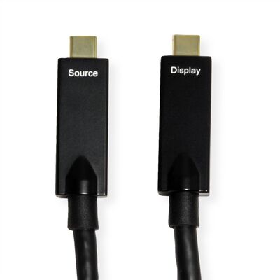 Kábel USB 3.2 Gen 2, Typ C CM/CM 15m, 10Gbps, PD 60w 20V3A, čierny, aktívny, optický