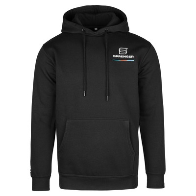 Mikina SPRENGER unisex s kapucňou, čierna, XL, HS