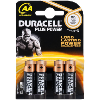 Baterka DURACELL Plus Power Alkalická AA (4ks) 1.5V (LR6 MN1500) 4BL