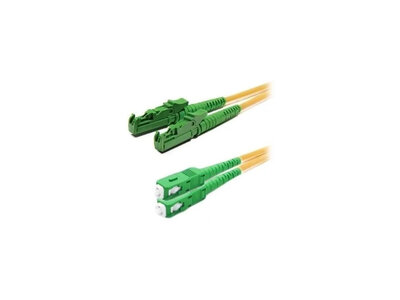 Fiber kábel SC/APC-E2000/APC, 1m Duplex OS2(9/125µm), LSOH, 3mm, žltý