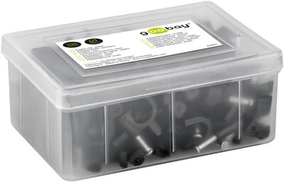 Káblová úchytka 10mm, čierna, 100ks/bal