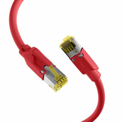 S/FTP (PiMF) Patchkábel LSOH 1.5m cat.7, červený, Cu, Dätwyler 7702 Flex s TM31