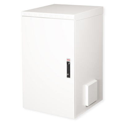 19" Rack na stenu 20U, sivý, 1068x600x600mm (HxWxD), RAL7035, IP55, vonkajší, odnímateľné bočnice