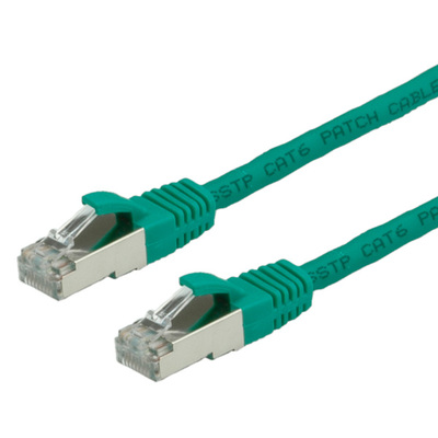 S/FTP (PiMF) Patchkábel LSOH 10m cat.6, zelený, Cu