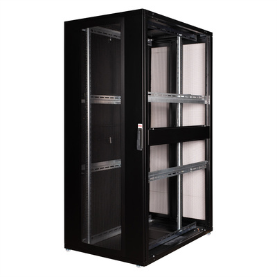 19" Rack na podlahu 42U, 1970x800x1200mm (HxWxD), PRO, čierny