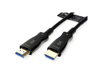 Kábel HDMI M/M 20m, Ultra High Speed+Eth, 8K@60Hz, HDMI 2.1, čierny, jednosmerný, aktívny, optický