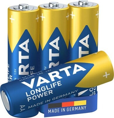 Baterka VARTA Longlife Power Alkalická AA (4ks) 1.5V (LR6) 4BL