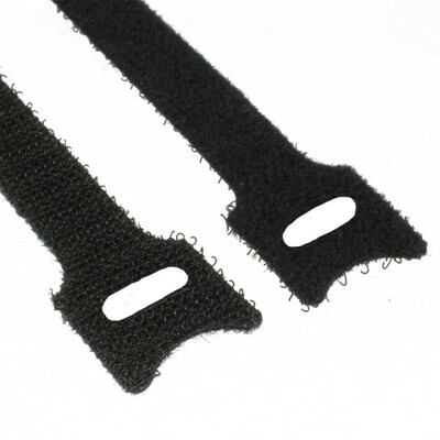 Zväzovacie lanko, suchý zips, 125x12mm, 10ks/bal, čierne