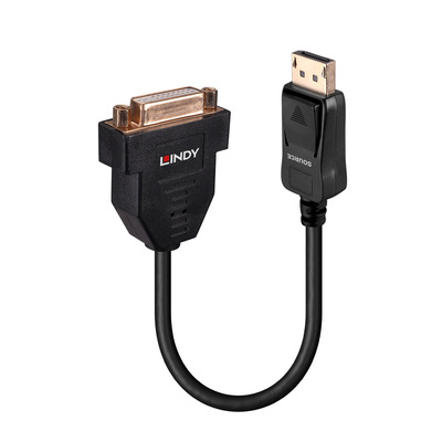 Adaptér DisplayPort/DVI M/F, 15cm čierny