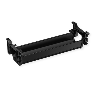 Káblový organizér, žľab na káble pod stôl, plast (ABS), 449 x 182 x 118 mm (DxHxV), čierny