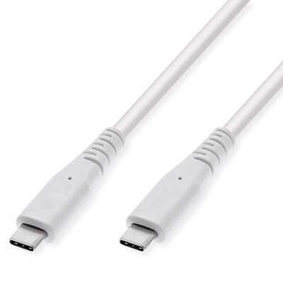 Kábel USB 3.2 Gen 2, Typ C CM/CM 3m, 10Gbps, PD 60w 20V3A, biely