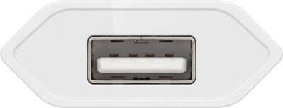Nabíjačka USB 230V 1port, 1xUSB A, 1A, 5W, SLIM, biela