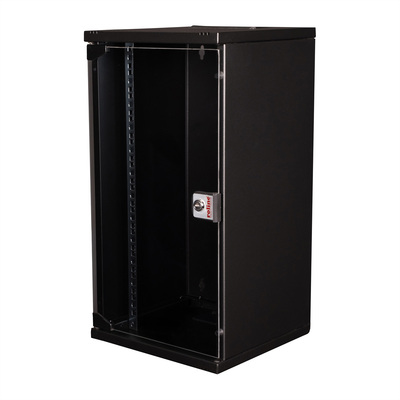 10" Rack na stenu 12U, čierny, 595x312x300 mm (HxWxD), RAL 9005