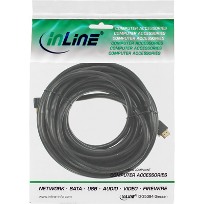 Kábel HDMI/HDMI mini M/M 10m, High Speed+Eth, 4K@30Hz, HDMI 1.4, pozl. konektor, čierny