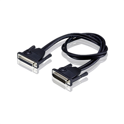 Kábel pre KVM prepínače DB25 - DB25 M/F 5m, Daisy Chain, čierny