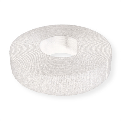 Káblový organizér suchý zips 25m návin, biela farba, šírka 20mm, VELCRO® ONE-WRAP®