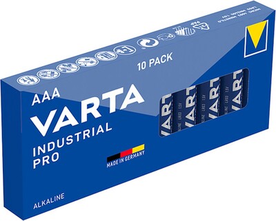 Batéria VARTA Industrial Alkalická AAA (10ks) 1.5V (LR03) 10BL