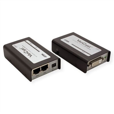 Predĺženie DVI-D cez 2xTP do 60m, Audio (3.5mm jack)