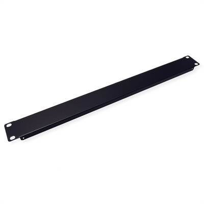 19" záslepka 1U, kovová, čierna RAL9005