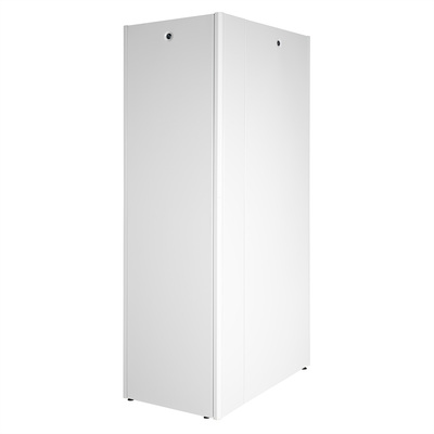 19" Rack na podlahu 42U, 2010x600x1000mm (HxWxD), BASIC, sklenené dvere, sivý