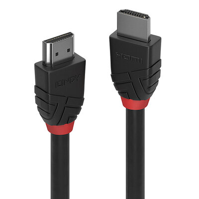 Kábel HDMI M/M 0.5m, High Speed+Eth, 4K@60Hz, HDMI 2.0, 18G, čierny, Black Line