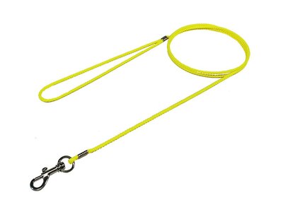 Vodítko výstavné (predvádzacie) s uškom, 3mm/1.3m, lanko, pre malé psy, biele
