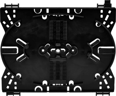 Optická kazet / držiak na 2x12 spojov / zvarov, čierny, bez krytu (kryt 53100.110)