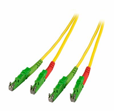 Fiber kábel E2000/APC-E2000/APC, 20m Duplex OS2(9/125µm), LSOH, 3mm, žltý