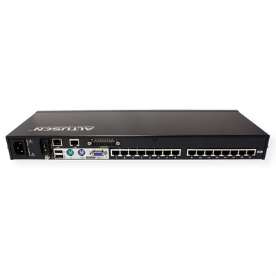 KVM switch/prepínač cez IP, 16PC, 32 remote users, 1 local, VGA, PS2+USB, HotKeys, OSD, Pushbutton