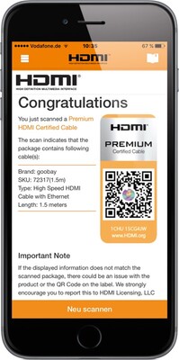Kábel HDMI M/M 1m, High Speed+Eth, 4K@60Hz, HDMI 2.0, G, čierny, s certifikátom, Premium