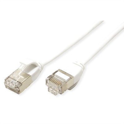 U/FTP (PiMF) Patchkábel LSOH 1m cat.7, biely, slim, Cu, Flex Cable, Component Level