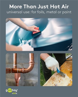 Teplovzdušná pištoľ, 1500W, LCD display, Premium, čierna