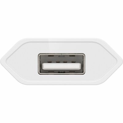 Nabíjačka USB 230V 1port, 1xUSB A, 1A, 5W, SLIM, biela