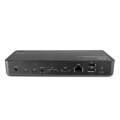 Dokovacia Stanica/KVM prepínač USB Typ C, HDMI/DP, Dual Head, USB, LAN, audio, PD 100W/65W, 4K@60Hz