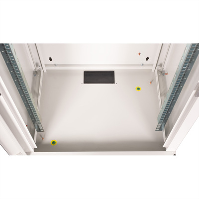 19" Rack na stenu 20U, sivý, 996x600x450mm (HxWxD), RAL7035, PRO, odnímateľné bočnice