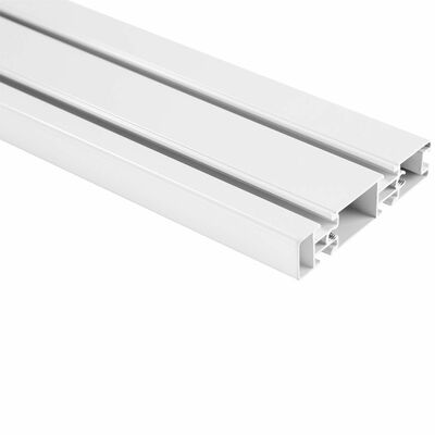 Slatwall panel/držiak pre komponenty na stenu, hliník, 1.2m, biely