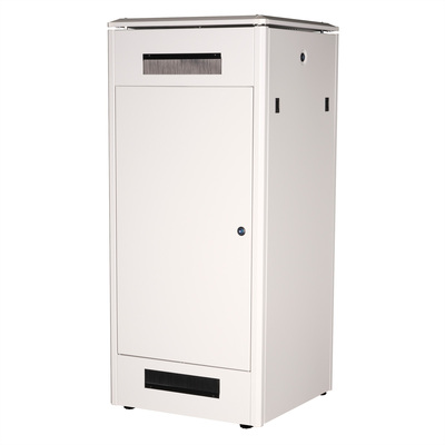 19" Rack na podlahu 26U, 1342x600x600mm (HxWxD), PRO, sklenené dvere, sivý