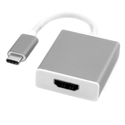 Adaptér USB 3.1 Type C na HDMI (4K@60Hz UHD), M/F, biely 10cm