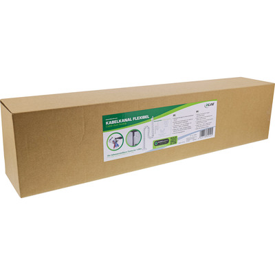 Káblový organizér CUBE "chrbtica", 4 komorový, 128cm, montáž k stolu, biely