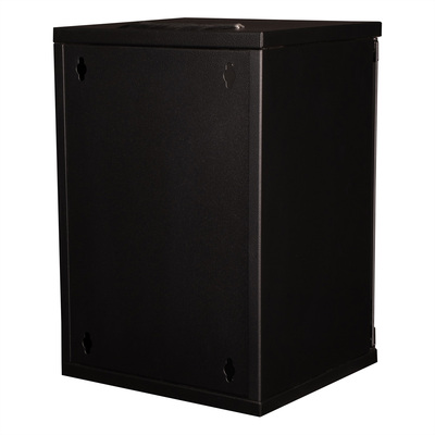 10" Rack na stenu 9U, čierny, 464x312x300 mm (HxWxD), RAL9005