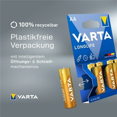 Baterka VARTA Longlife Alkalická AA (24ks) 1.5V (LR6) XXL-Pack 24BL 