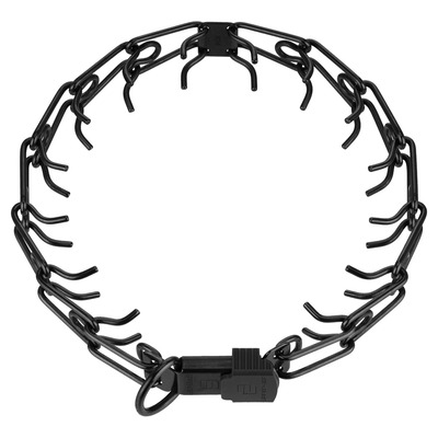 Obojok ostnatý ULTRA-PLUS 4mm/60cm, ClicLock, nerezová oceľ, čierny, HS