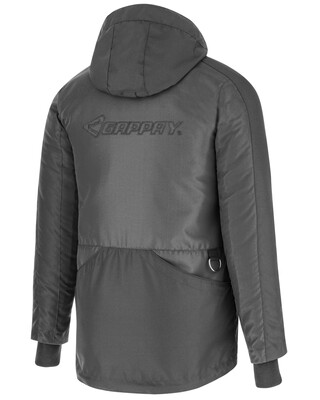 Vetrovka MODERN-THERM s kapucňou, dámska, zateplená, čierna, XXL