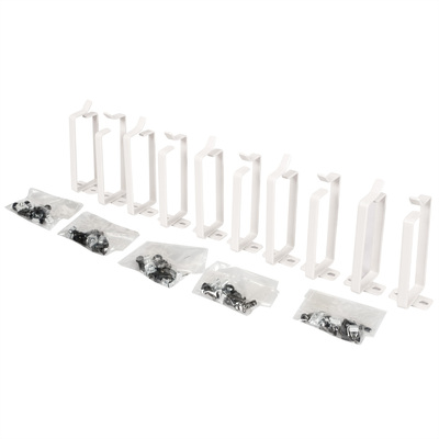 19" vyväzovacie oko 40x40mm, 44x100mm, sivý, 10ks/bal